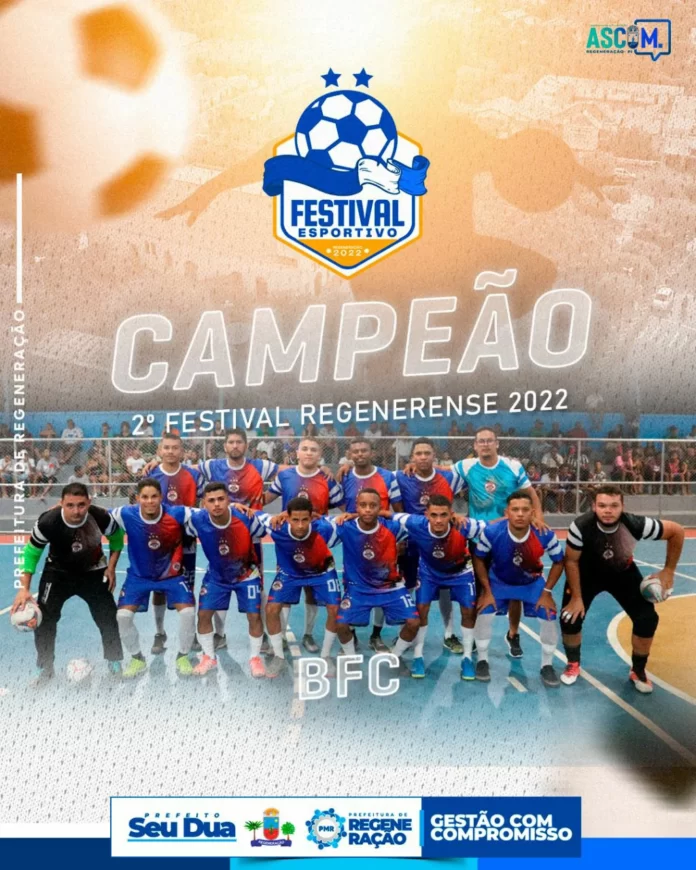 BFC - tetra - campeão - Regenerense – de - Futsal Na - imagem - Elenco - campeão - BFC - vence - Mil - Grau – por- 7 X 4 - e - conquista - pela quarta - vez - o – Campeonato - Regenerense - de - Futsal