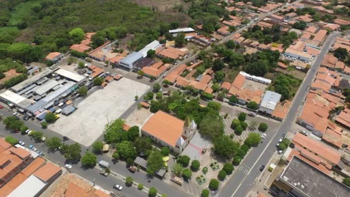 Imagem - aérea – da - cidade - de - Regeneração – PI