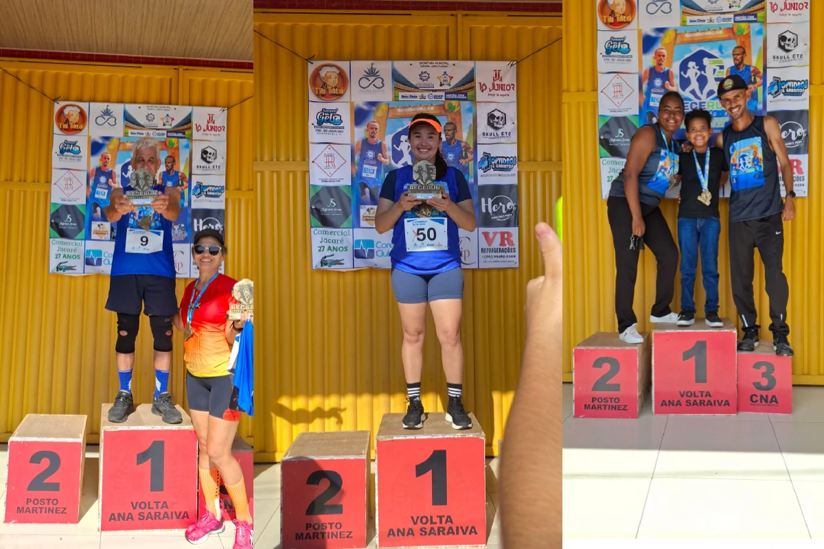 Vencedores-celebram-no-pódio-da-1ª-corrida-REGERUN-cada-um-erguendo-seu-troféu-com-sorrisos-e-emoção