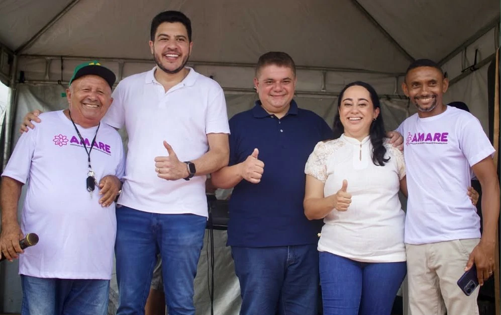 Na-imagem-Ubiracy-Carvalho-Jadyel-Alencar-Fábio-Xavier-Gabriela-Nunes-e-o-locutor-Tarcísio-Silva-participam-das-ações-da-semana-da-mulher.