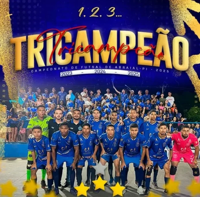 Torres-vence-Tubarel-por-11-a-10-em-jogo-épico-e-conquista-o-tricampeonato-Arrailense-de-Futsal Imagem-do-time-do-Torres:-O-time-do-Torres-Futsal-derrotou-o-Tubarel-por-11-a-10-em-uma-final-épica-e-conquistou-o-tricampeonato-Arrailense-de-Futsal