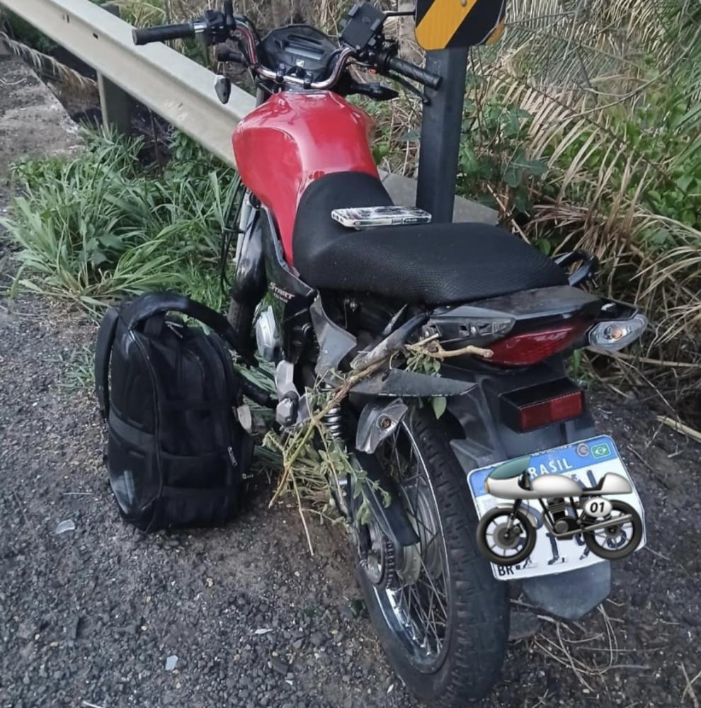 Moto-Honda-CG-160-Start-que-Evaldo-pilotava-quando-aconteceu-o-acidente-na-cidade-de-Monsenhor-Gil