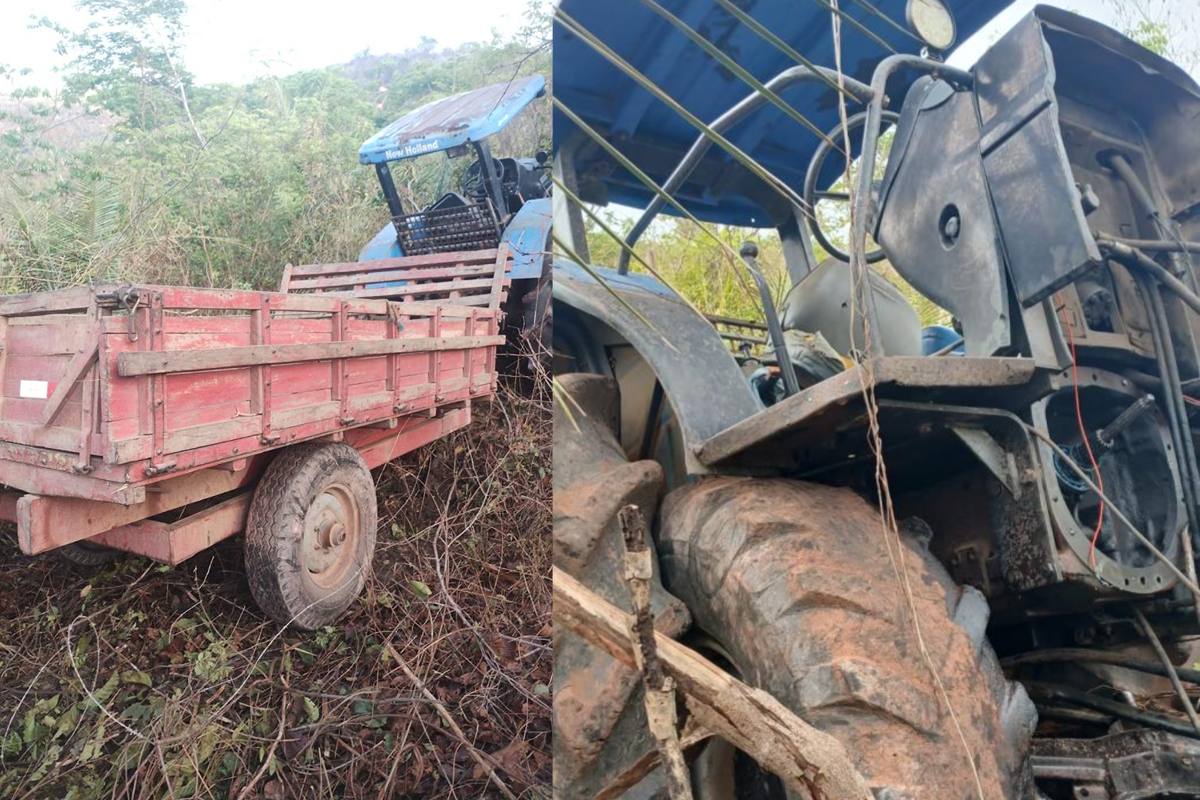 Motociclista-morre-após-colisão-com-trator-em-estrada-rural-de-Palmeirais-motorista-deixou-o-local